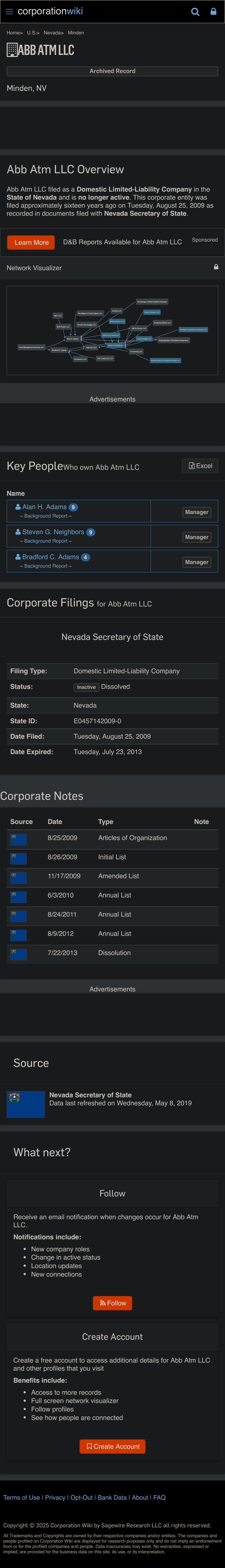 ABB ATM LLC record