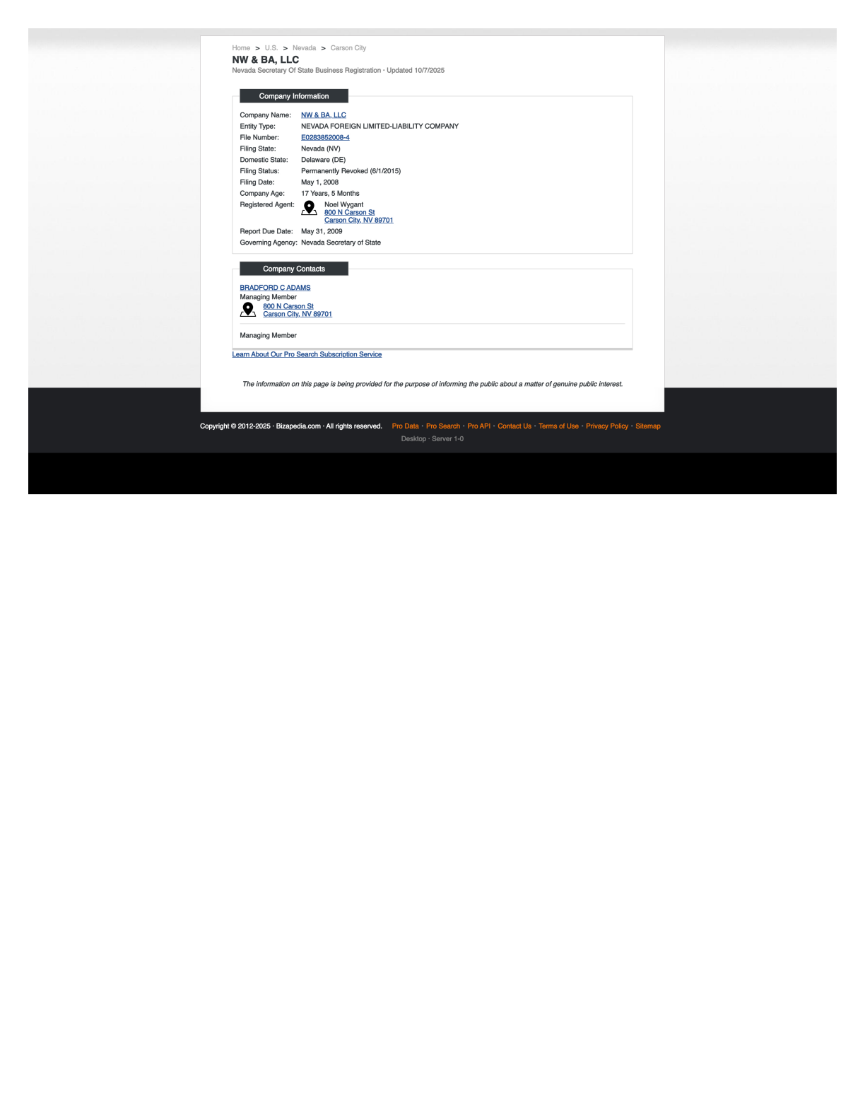 NW & BA LLC